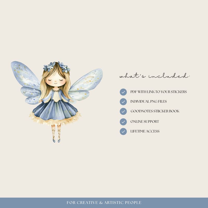Blue Christmas Stickers
