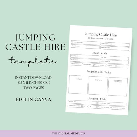 Jumping Castle Hire Template