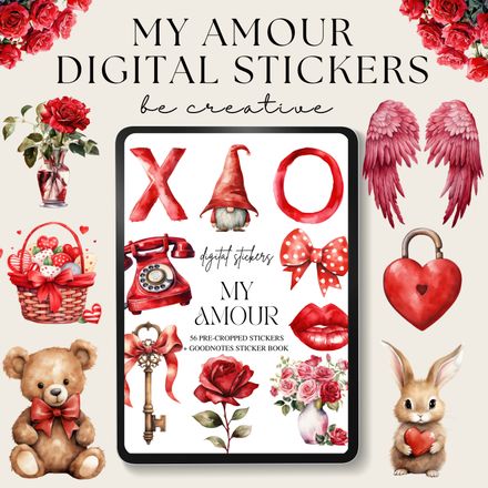 My Amour Valentines Stickers