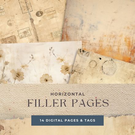 Horizontal Filler Pages for Junk Journals