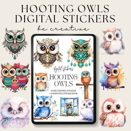 Hooting Owls Stickers