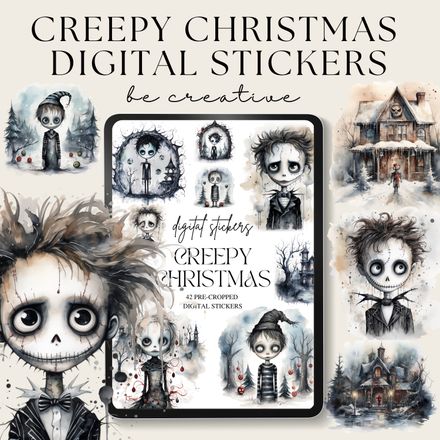 Creepy Christmas Stickers