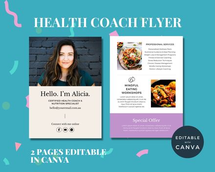  Health Coach Flyer template 