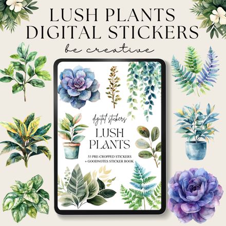 Lush Plants Stickers
