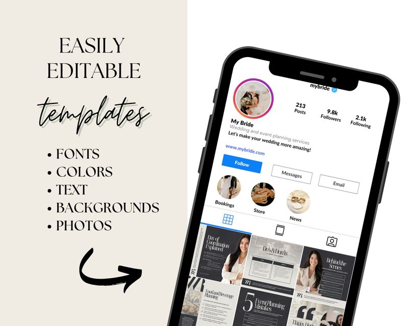 Event Planner Instagram Template Pack