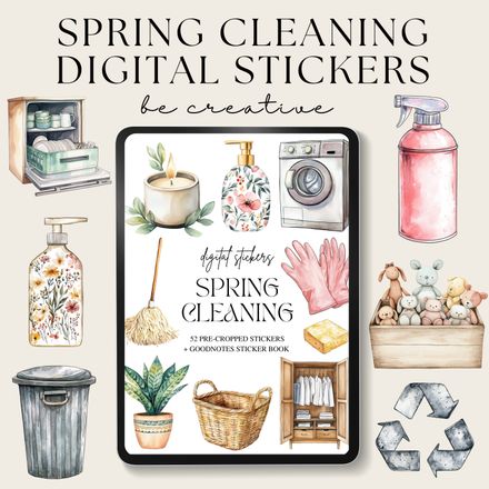 Spring Cleaning Stickers