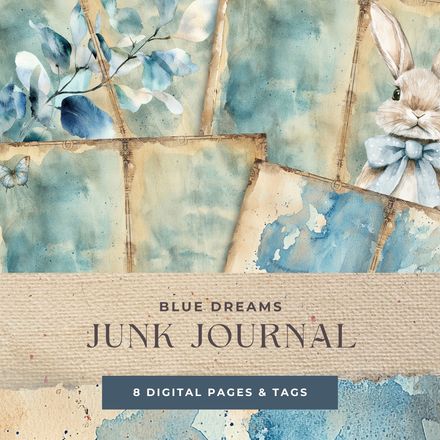 Blue Dreams Junk Journal