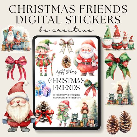 Christmas Friends Stickers