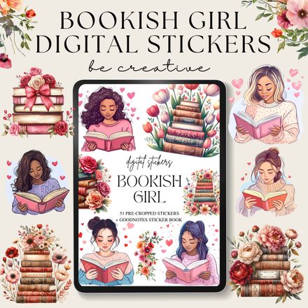 Bookish Girl Stickers