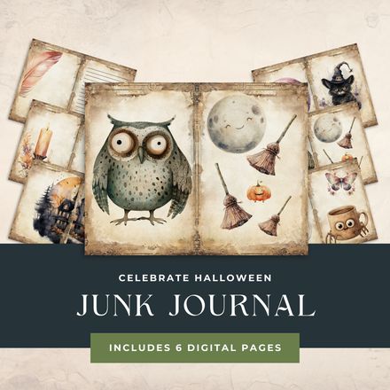 Blue Toile Junk Journal