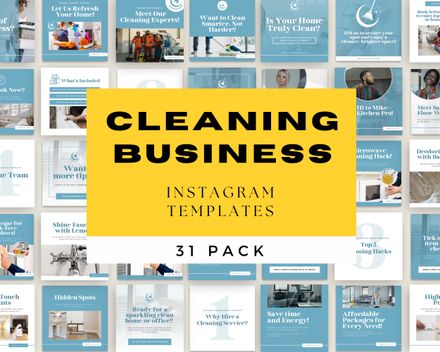Cleaning Business Instagram Templates