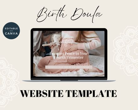 Doula Canva Website Template