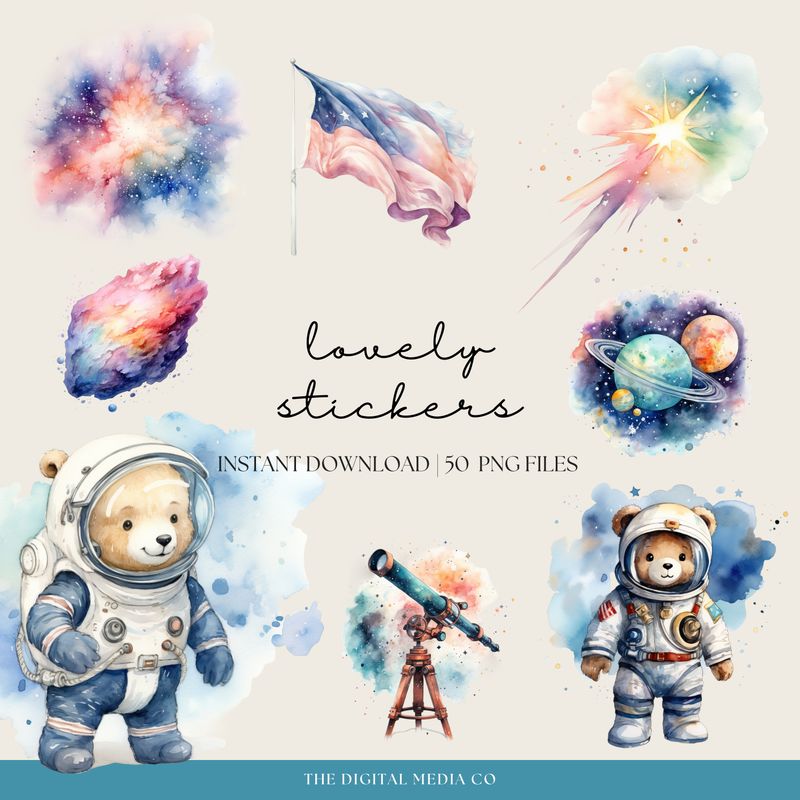  Outer Space Stickers
