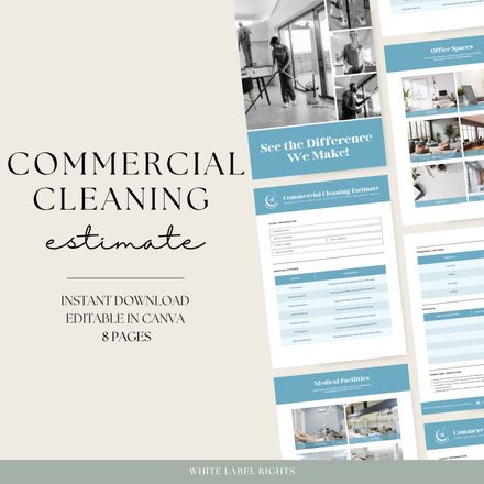 Commercial Cleaning Price Estimate Template