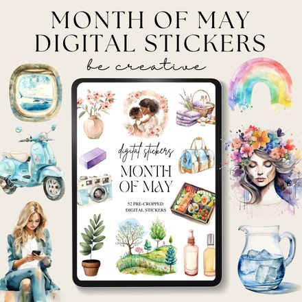 Month of May Stickers 