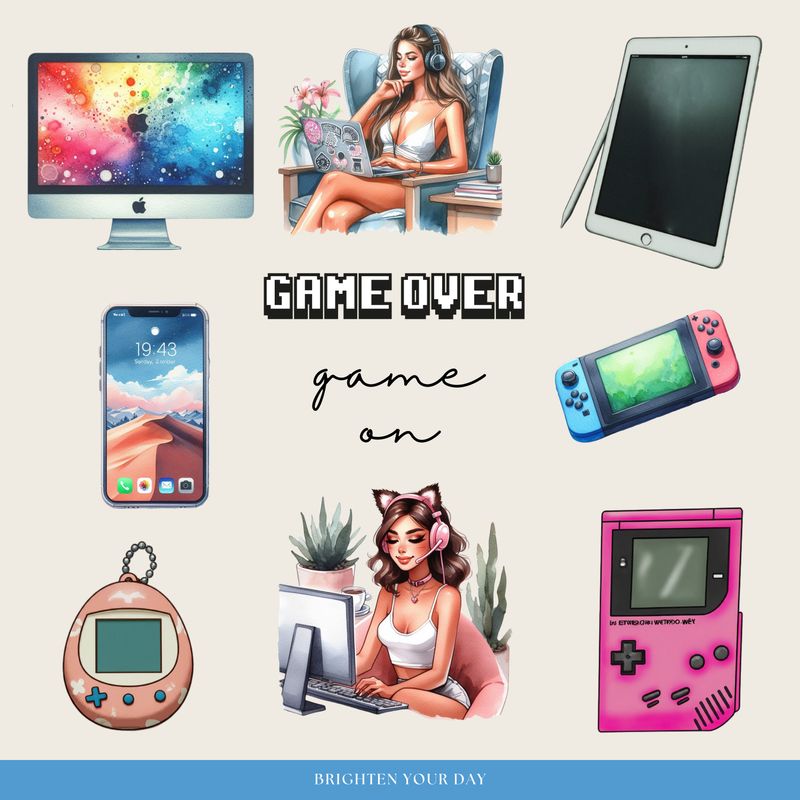 Gamer Girl Stickers 