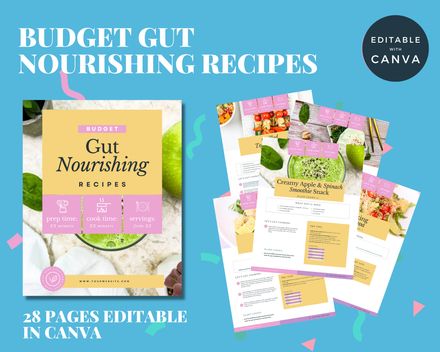 Budget Gut Nourishing Recipes template