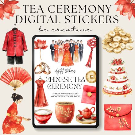 Chinese Tea Ceremony Stickers