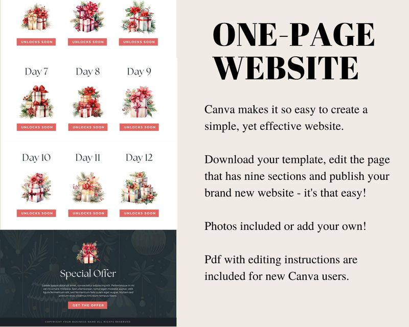  Countdown to Christmas Canva Website