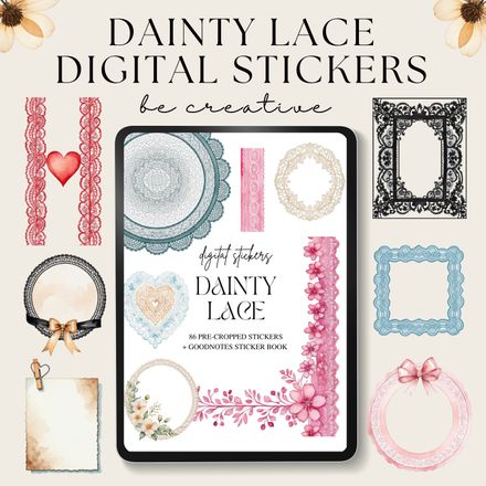 Dainty Lace Stickers