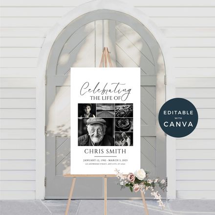 Funeral Sign