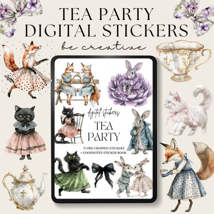 Tea Party Stickers