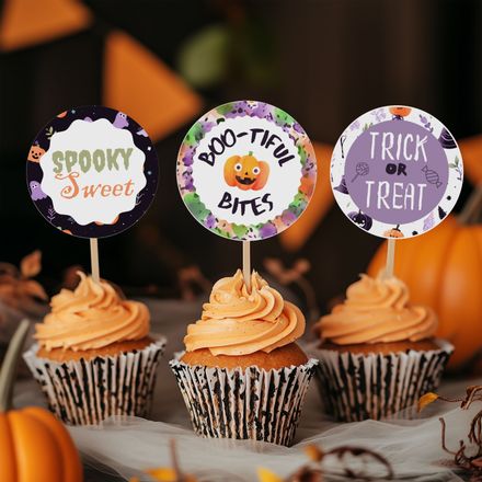Halloween Cupcake Toppers