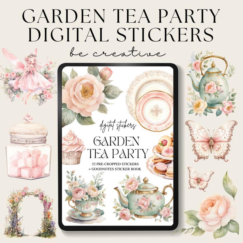 Garden Tea Party Stickers