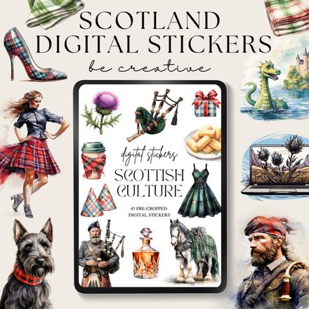 Scottish Digital Stickers