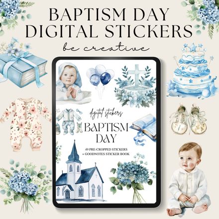 Baptism Day Stickers