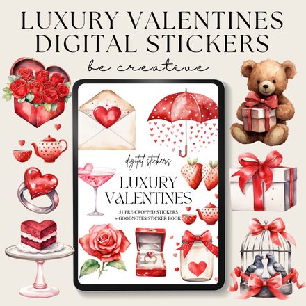 Luxury Valentines Stickers
