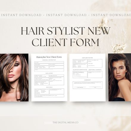 Hair Stylist New Client Form Template