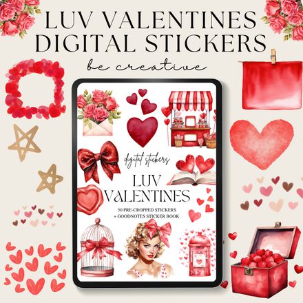 Luv Valentines Stickers
