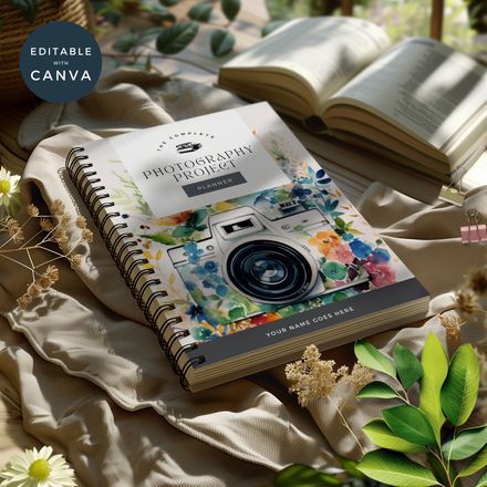 Photography project planner template