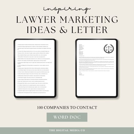 Lawyer Marketing and Letter of Introduction.