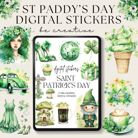 St Patrick&#x27;s Day Digital Stickers