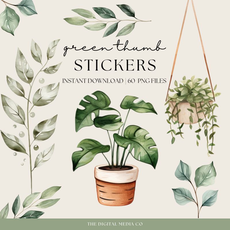 Plant Mama Digital Stickers