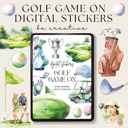 Golf Game On Stickers 