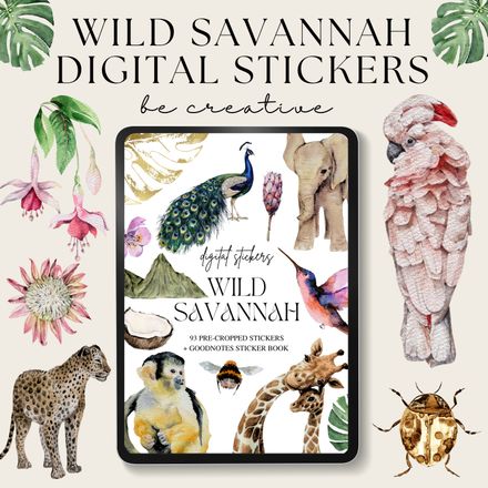 Wild Savannah Stickers