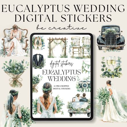 Eucalyptus Wedding Stickers