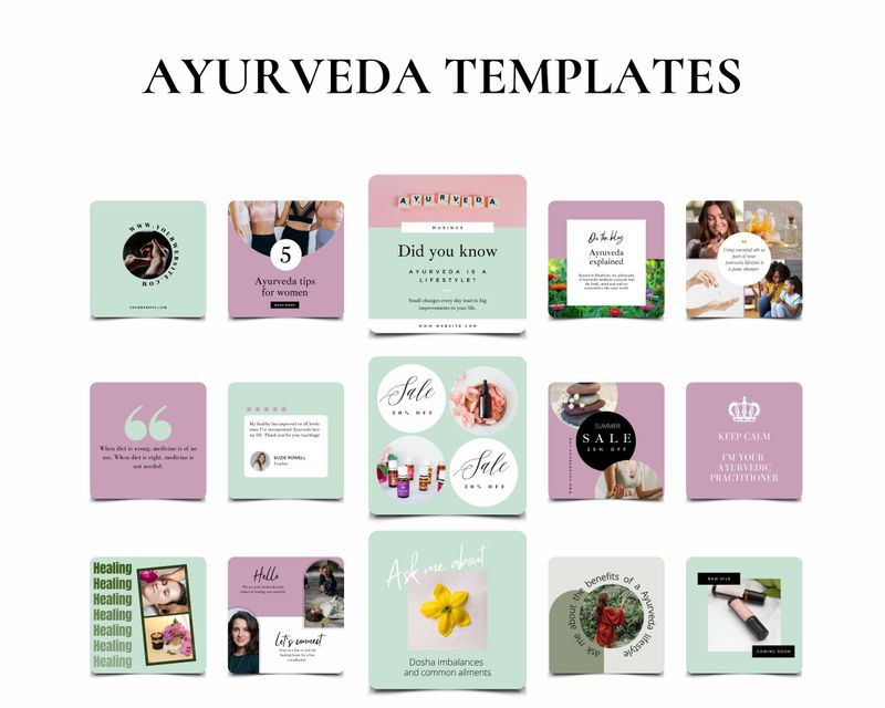 Ayurveda Social Media Posts