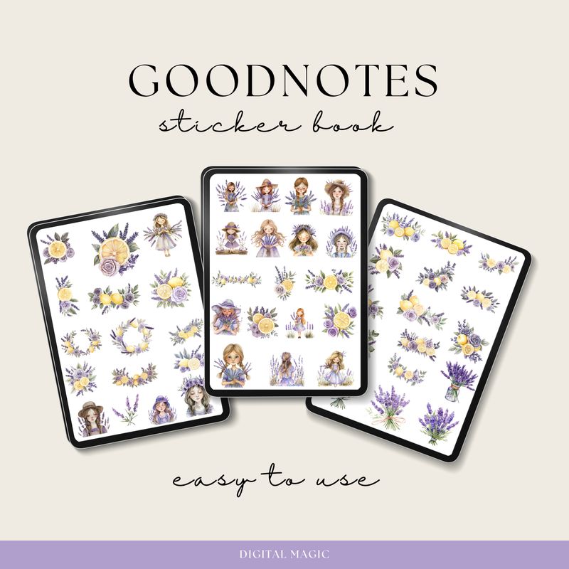 Lemons and Lavender Stickers