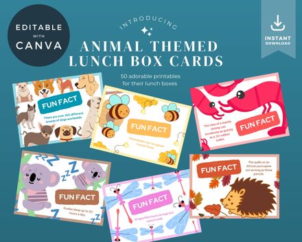Printable lunch box notes