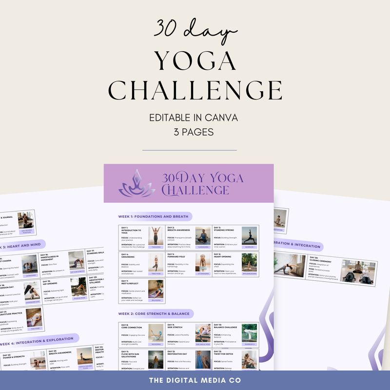 Yoga Challenge Printable
