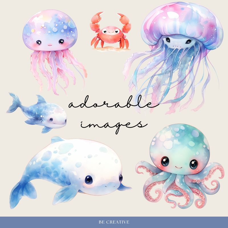 Blue Oceanic Stickers