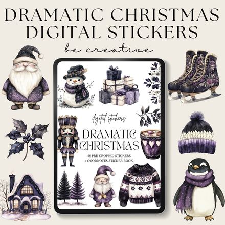 Dramatic Christmas Stickers
