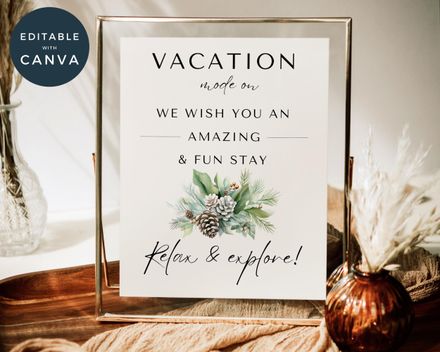  Christmas Airbnb Vacation Mode On template 
