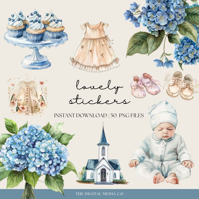Baptism Day Stickers