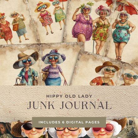 Hippy Old Lady Junk Journal