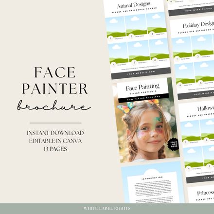 Face Painting Brochure